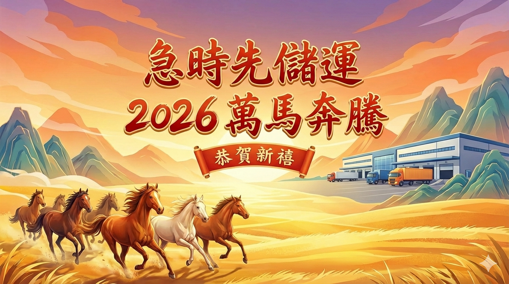 【歲末致謝】急時先儲運：感謝您的信任，與您共創 2026 智慧物流新契機